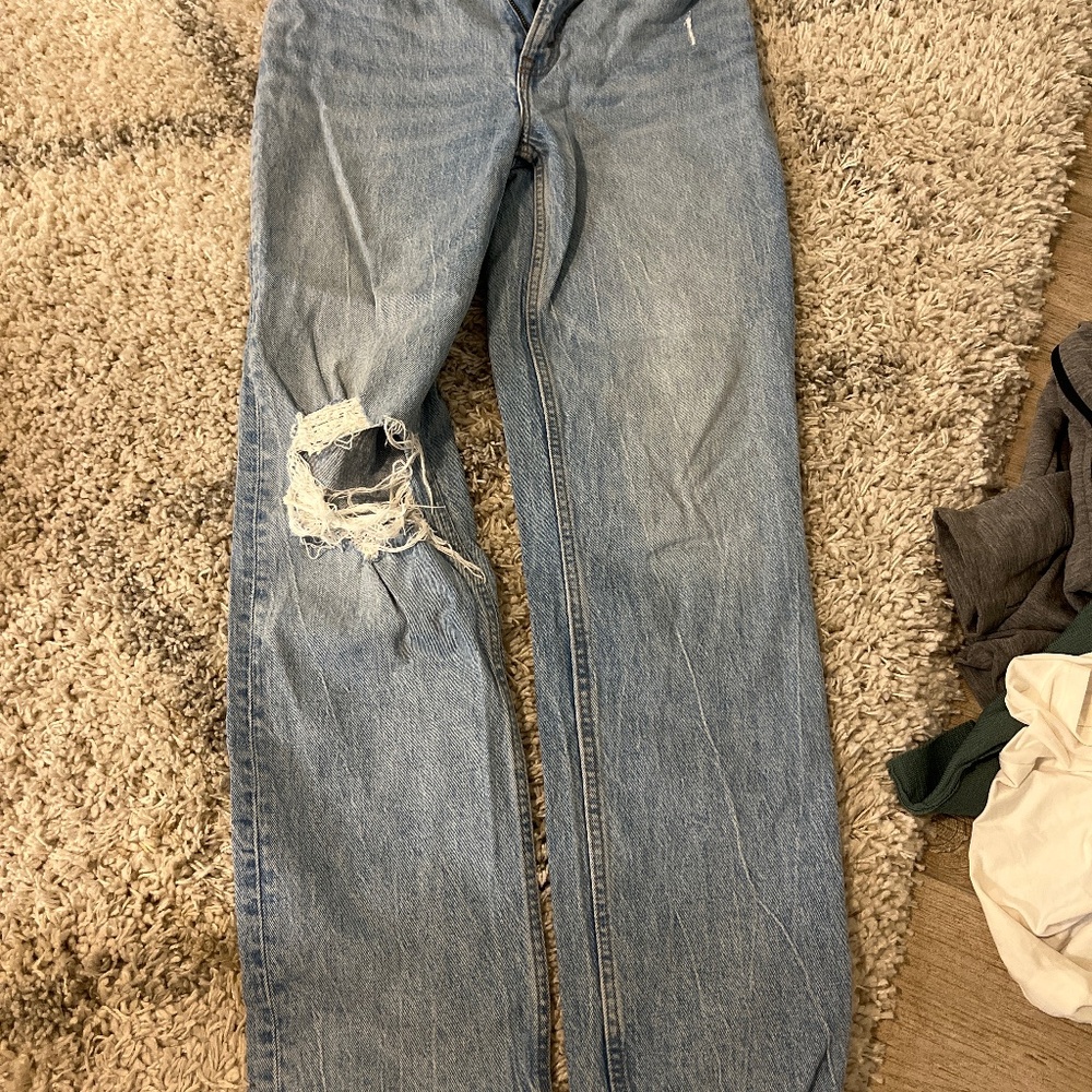 Abercrombie the 90s straight ultra high rise